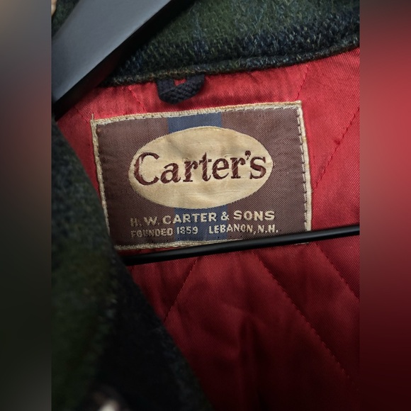 VTG H.W.Carter & Sons Men’s Heavy Wool Plaid Hunting/Chore Jacket,1960’s-70’s, L - Picture 2 of 16